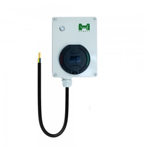 3,5KW 7KW AC ev şarjkera piçûk qutiya dîwarê pêve bike û bilîze IEC 62196 SAE J1772