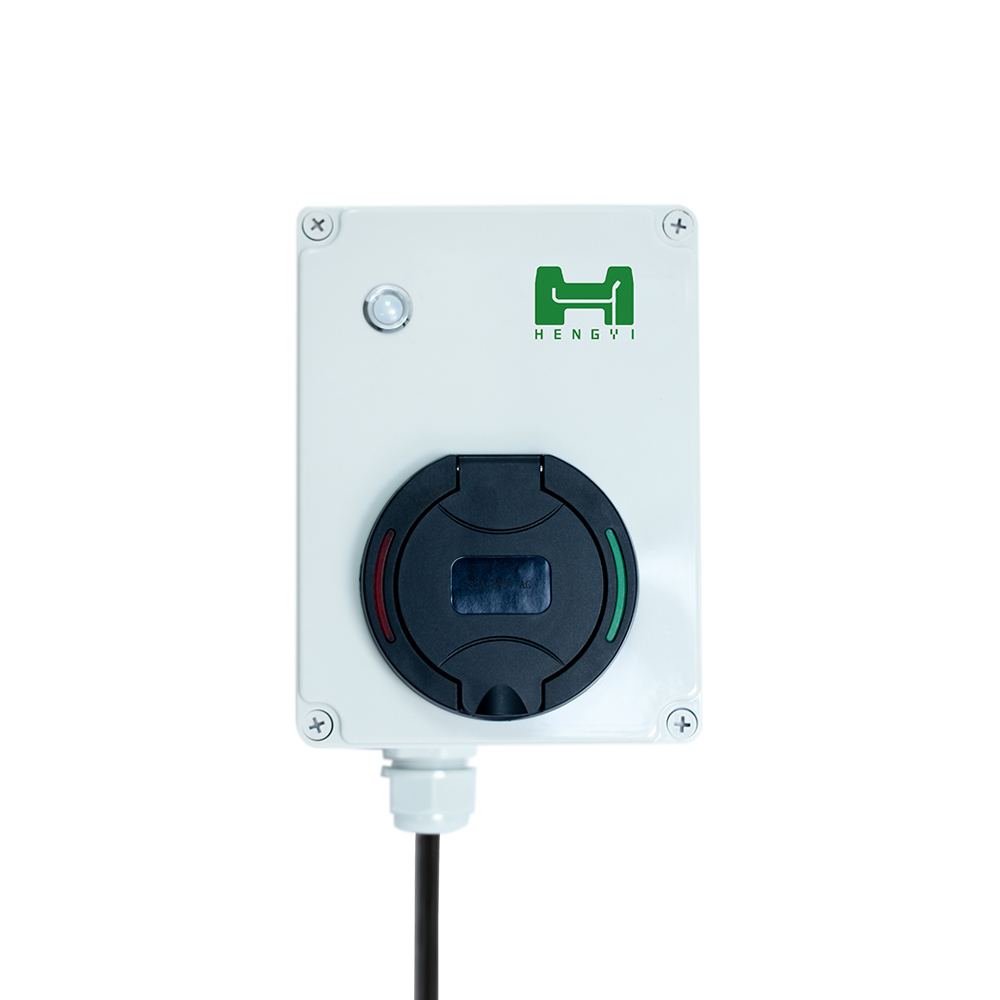 3.5KW 7KW AC small ev charger wallbox plug and play IEC 62196 SAE J1772 detail pictures