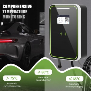 22kw AC EV Charger with 4.3 inch screen floor-mounted ground type electric vehicle charging station equipped OCPP 7KW 11KW 22KW