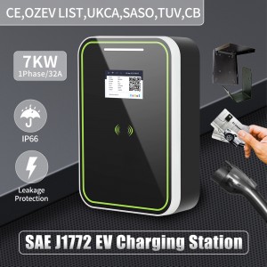 HENGYI EV Car Charging Station Wallbox 7kw 32A Type 1 Fast Charge Ev Charger Wall Mount