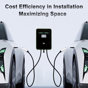 AC 14KW Ev Charger gb/t Dual Guns Electric Car Charging Station EV Charging Pile For Commercial