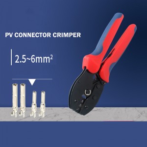 Solar Connector Crimp Tool Crimp Tång Hands Solar PV Connector Crimper för Solar Kabel
