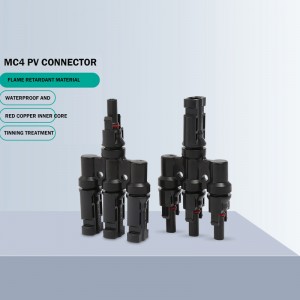 Quality Assurance Black T Branch Solar PV Connectors pv004-T3 pv cable connector para sa Solar pv system