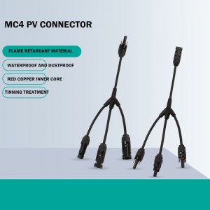 3 کان 1 گرم وڪرو پنروڪ ۽ ڊسٽ پروف PV Y برانچ رابط