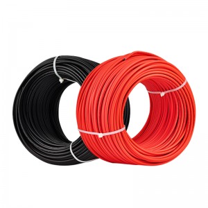 אישור TUV אדום שחור סוללה DC 4MM2 PV חוט חשמל סולארי עבור פנל סולארי