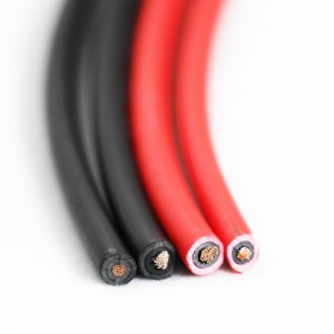 TUV Fa'atagaina Red Black ma'a DC 4MM2 PV Solar Power Cable Uea mo Solar Panel