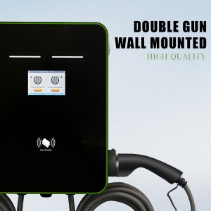 EV Charger Manufacturing 14KW Dual Gun TYPE2 OCPP1.6 WIFI Mobile App AC Chargers