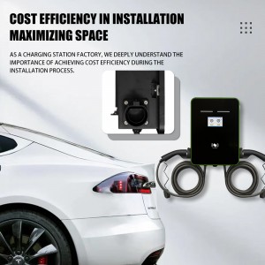 EV Charger Manufacturing 14KW Dual Gun TYPE2 OCPP1.6 WIFI Mobile App AC Chargers