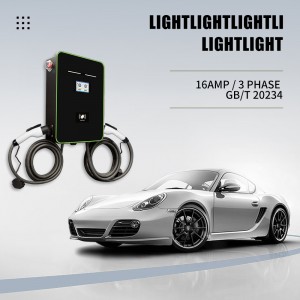 OEM 11KW+11KW Ip56 GB/T AC Dual Gun commercial electric vehicle charging station for ev gbt
