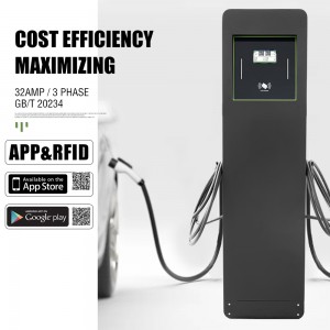 HENGYI Oem Dual Guns 44kw Ac Ev Charger Type 1 Or Type 2 GBT Charger Public Use Commercial Public Ev Charger Ac