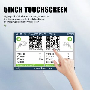 HENGYI Oem Dual Guns 44kw Ac Ev Charger Type 1 Or Type 2 GBT Charger Public Use Commercial Public Ev Charger Ac