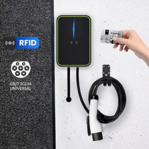 HENGYI 32A 22KW EVSE Wallbox GB/T Cable 3Phase EV Car Charger Plug Charging Station for Electric Vehicle Wifi APP Control RFID