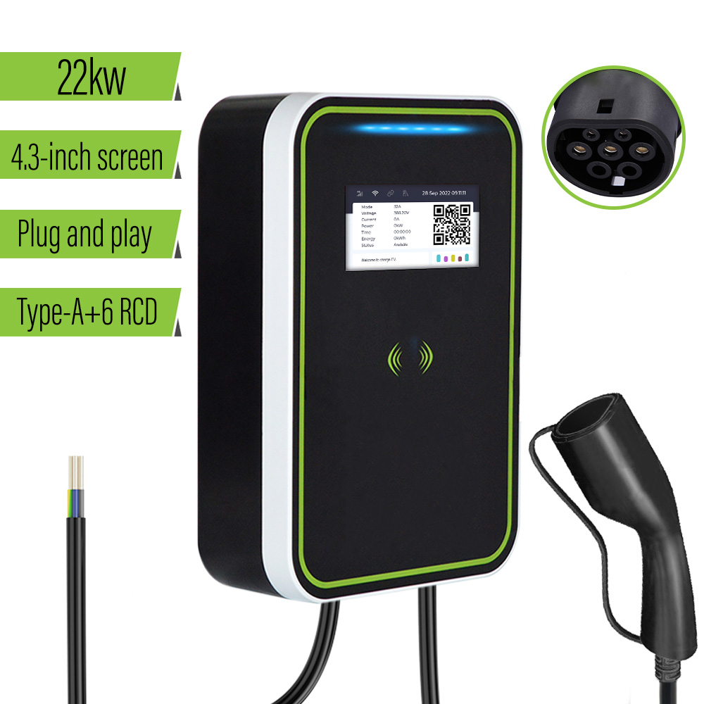 China Manufacturer for Domestic Electric Car Charging Point - 3-PHASE 32A EV Charger type2 Wallbox Station Electric Vehicle Charger 22kw Compatible for All Electric EV Car – Hengyi